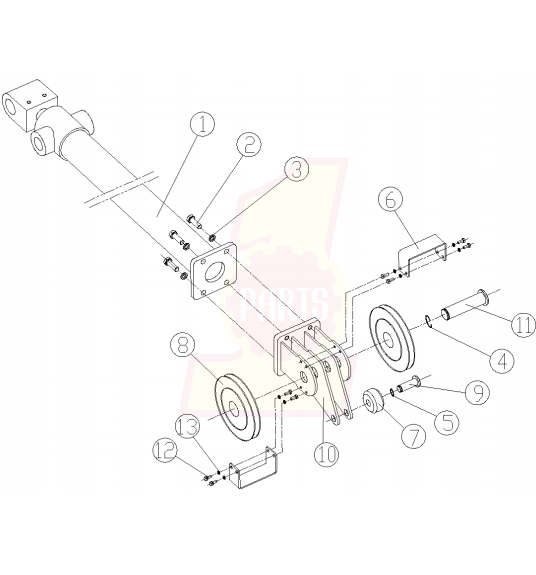 351000549 Horizontal Cylinder Assembly