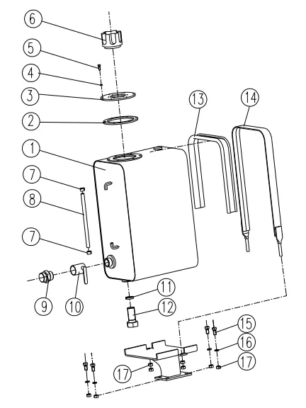 SQ2ZK1 Crane 351400243 Hydraulic Oil Tank