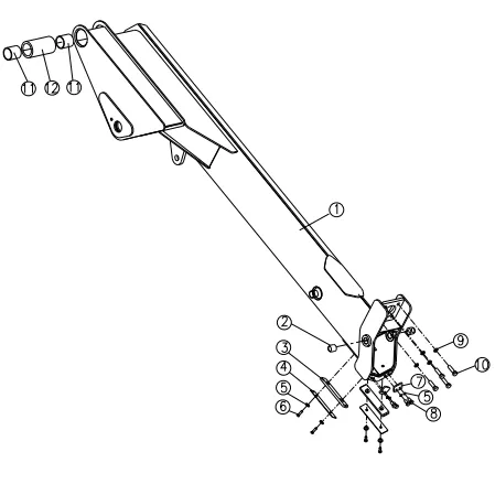 SQ2ZK1 Crane 351400344 Out boom