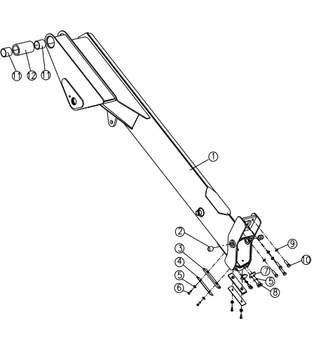 SQ2ZK1 Crane 351400349 Base Boom