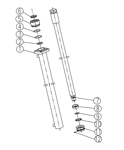 SQ2ZK1 Crane 351400392 Telescopic Cylinder