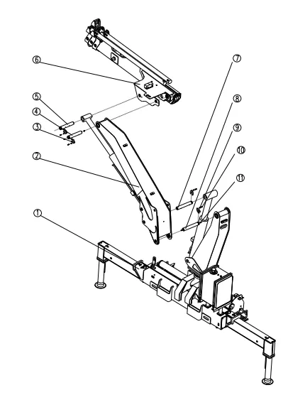 SQ5ZK2 351700476 SQ5ZK2 Loader Crane