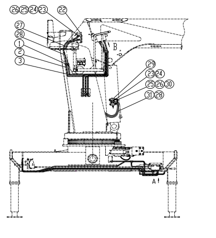 XCMG SQ10SK3Q 350700546 Hydraulic Pipeline 1