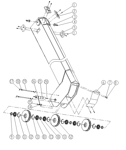 XCMG SQ10SK3Q II Boom Ⅲ Extension Assembly