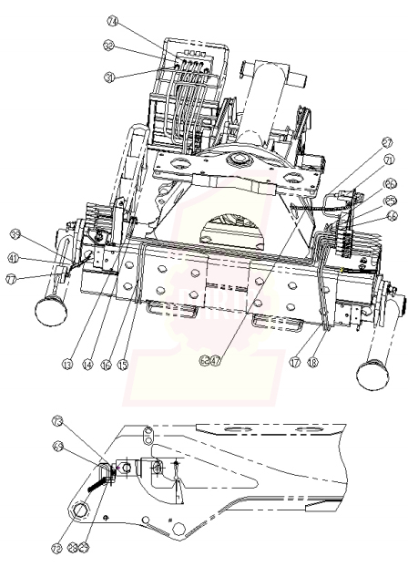 XCMG SQ16SK4QII 35100067 Hydraulic System Layout