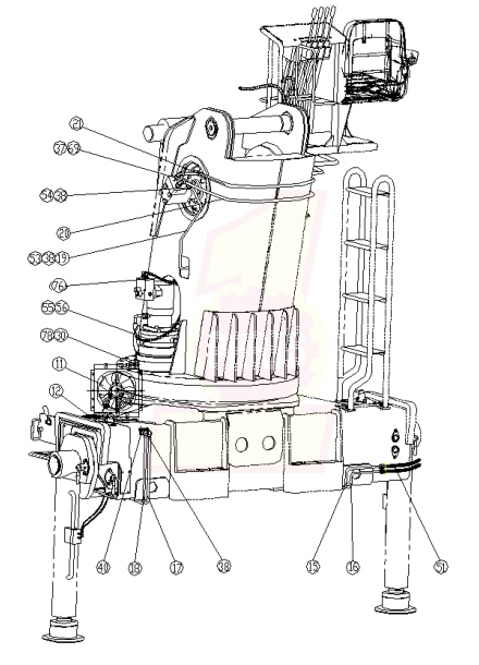 XCMG SQ16SK4QII 351000673 Hydraulic System Layout