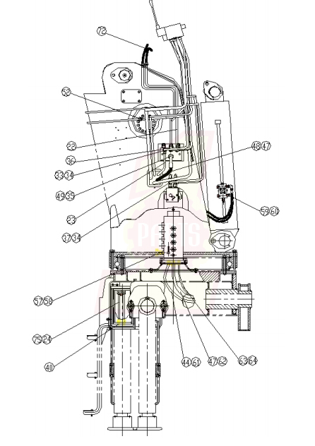 XCMG SQ16SK4QII 35100673 Hydraulic System Layout