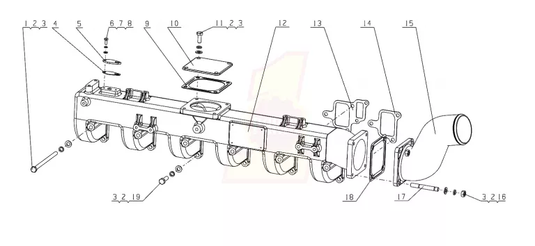 KJ100 1008100 05 MS2L2 1008500 03 Intake Pipe Intake Connecting Pipe Parts