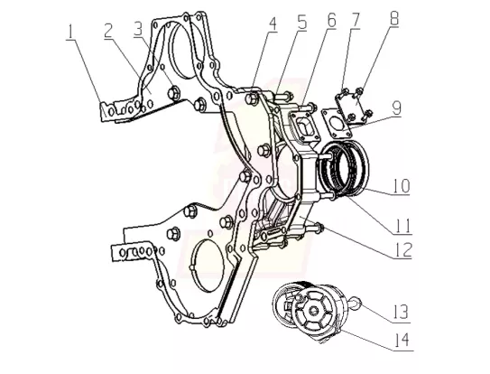 MT3L2 1002200 06 Gear Housing Parts