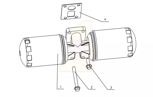 MT3L2 1012000 03 Oil Filter Assembly