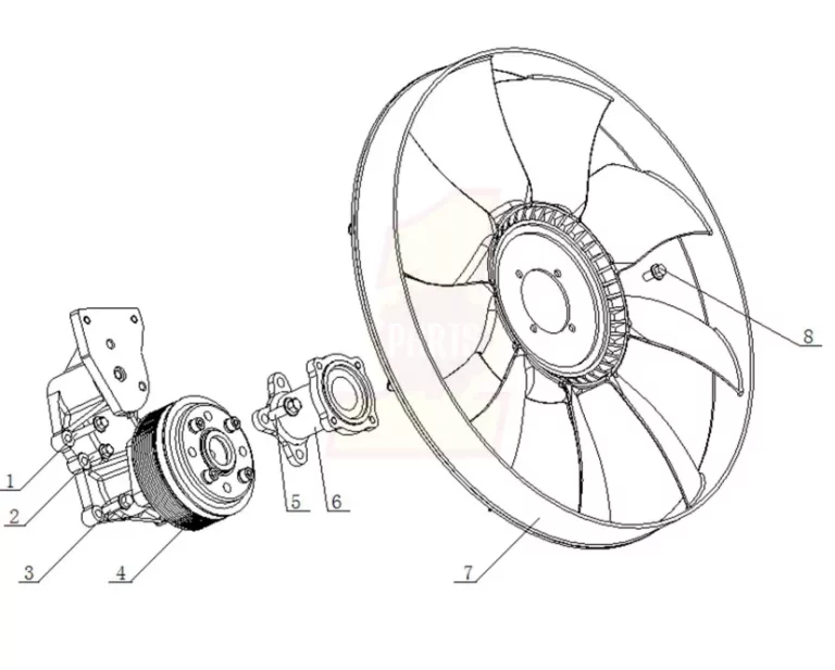 YC6M290 33 Fan Assembly