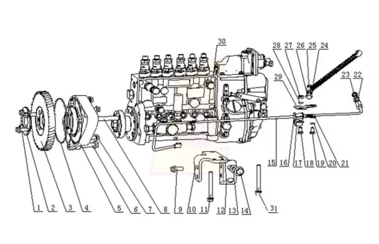 YC6M290 33 Injection Pump Assembly