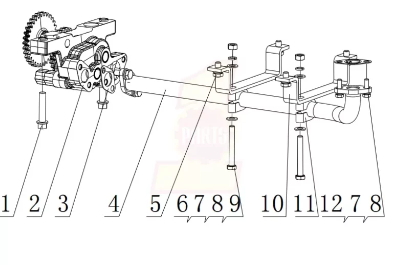 YC6MK340 40 Oil Pump Assembly